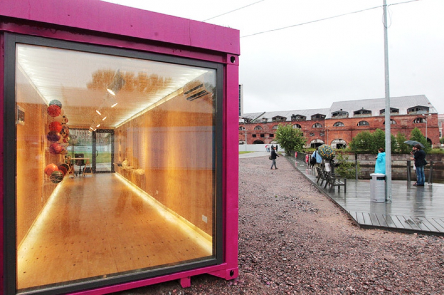 Павильон-контейнер на "Новой Голландии"