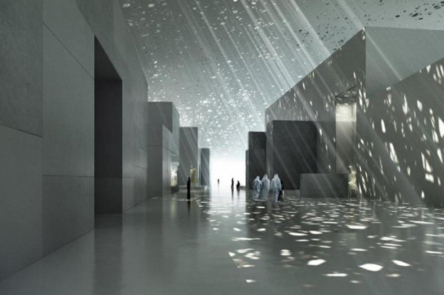 Лувр в Абу-Даби должен открыть двери уже в этом году. Здание построено французским архитектором Жаном Нувелем, автором самых смелых проектов по всему