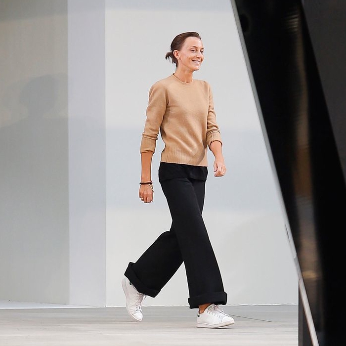 Фиби Файло на показе Celine