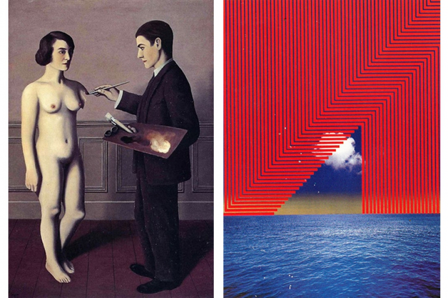 Художники Из моих работ видно, что вдохновляют меня сюрреалисты. И понятное дело, не обошлось без Сальвадора Дали и Рене Магритта (слева). По-моему