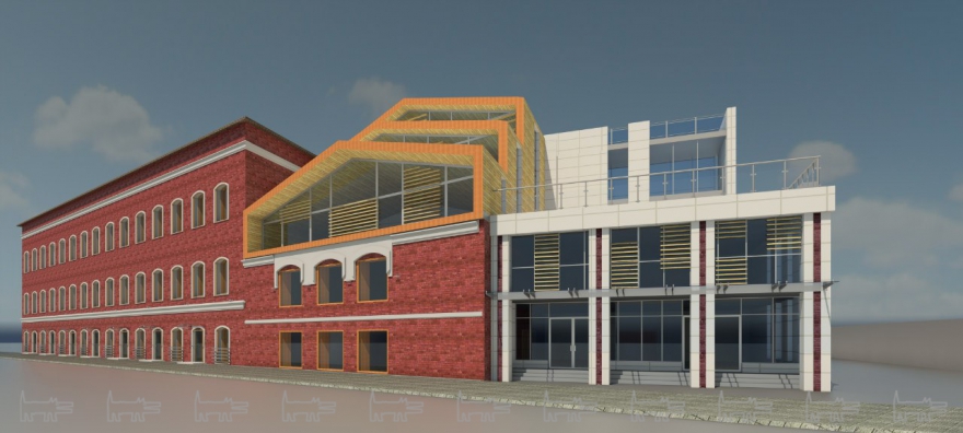 Один из будущих видов здания.