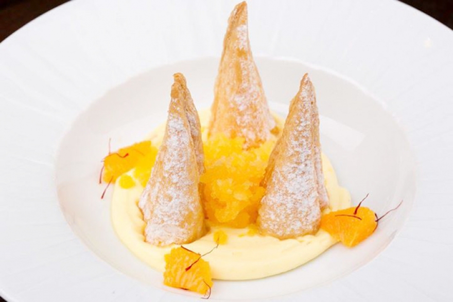 Сливочные трубочки из ресторана Percorso