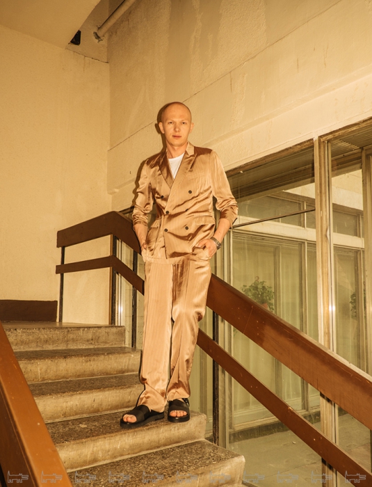 На Гоше Карцеве: костюм Dries Van Noten