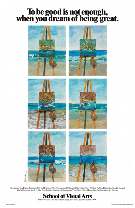 Robert Weaver, 1979 "To be good is not enough, when you dream of being great."