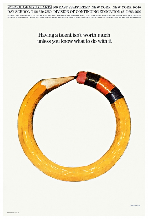 Tony Palladino, 1978"Having talent isn't worth much unless you know what to do with it."