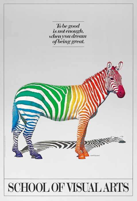 Marvin Mattelson, 1982 "To be good is not enough, when you dream of being great."