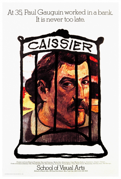 Gene Case, 1980 "At 35, Paul Gauguin worked in a bank. It is never too late..."