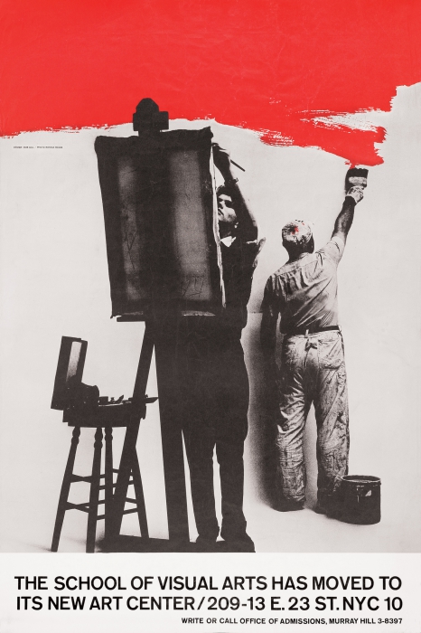 Bob Gill, 1960 "The School of Visual Arts Has Moved to its New Art Center."