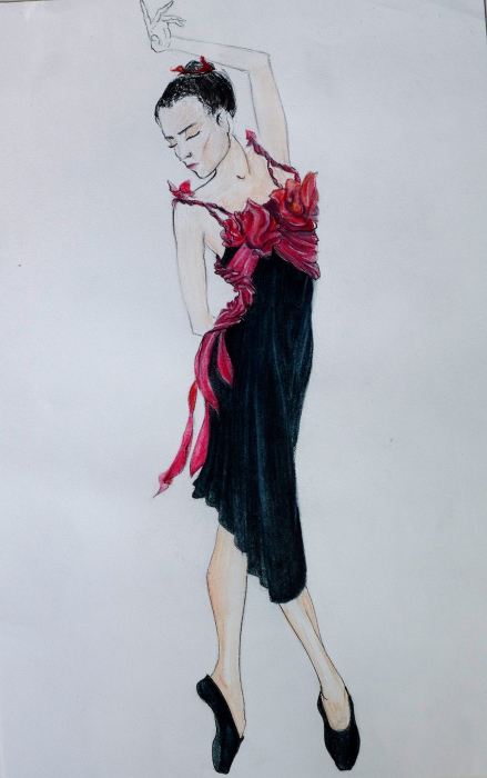 Иллюстрации Елисея Шепелёва, художника-постановщика балета Infinita Frida