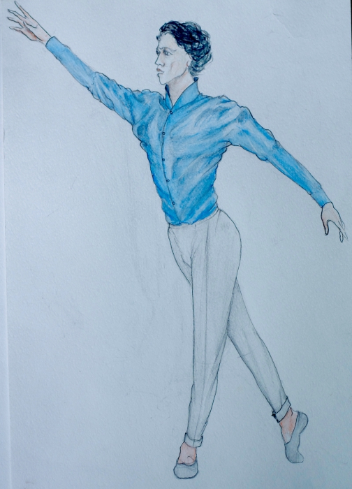 Иллюстрации Елисея Шепелёва, художника-постановщика балета Infinita Frida