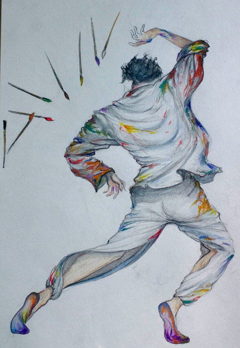 Иллюстрации Елисея Шепелёва, художника-постановщика балета Infinita Frida