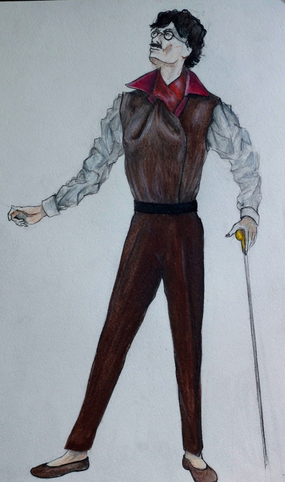 Иллюстрации Елисея Шепелёва, художника-постановщика балета Infinita Frida