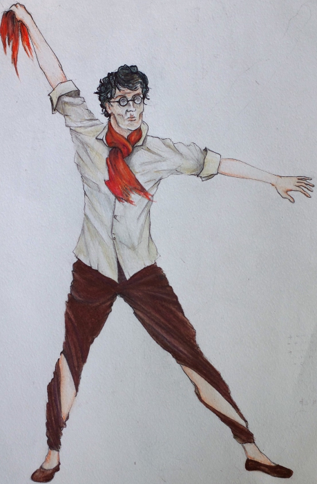 Иллюстрации Елисея Шепелёва, художника-постановщика балета Infinita Frida