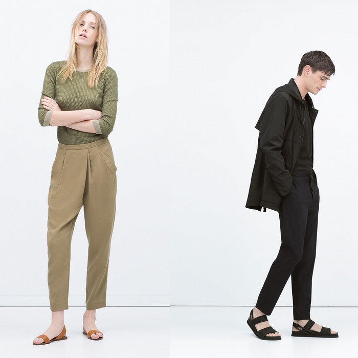 брюки женские, 1799 вместо 2499 руб; брюки мужские, 2499 вместо 3999 руб. Zara (30%) Скидки в Zara пока 30%, но на этой неделе обещают спуститься до