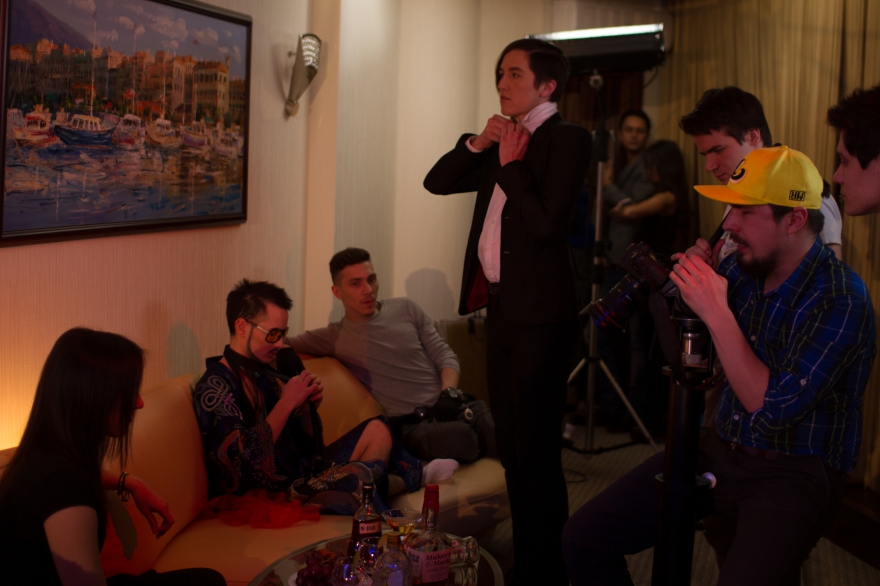 В бейсболке - оператор Ильяс Гафаров.