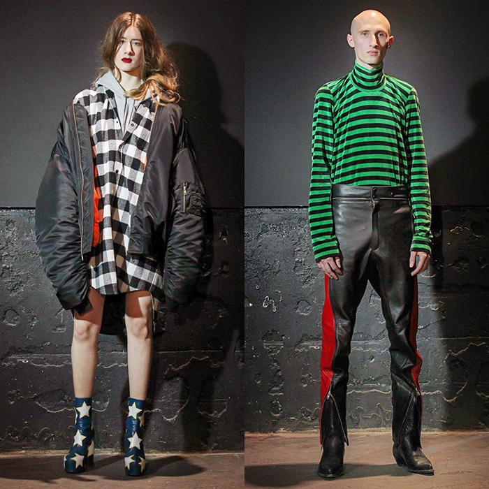 Бренд Vetements взял все приметы социального неблагополучия и гипертрофировал их до сюрреалистической привлекательности: китчевые стриптизерские