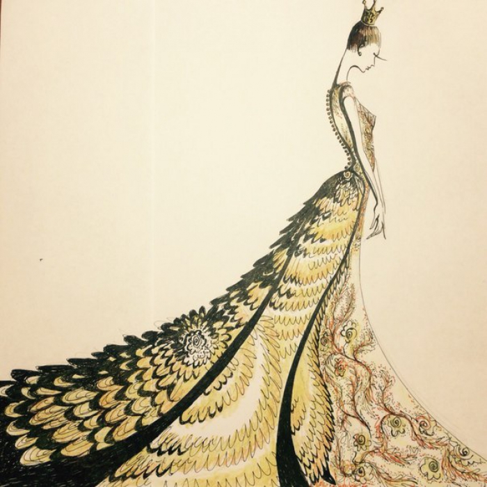 Эскиз осенне-зимней коллекции