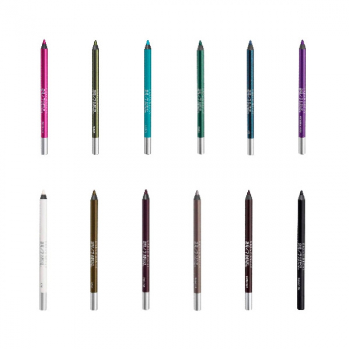 Кремовый невероятно стойкий и водостойкий карандаш для глаз 24/7. 40 манящих оттенков. Сумасшедшие и яркие. Мерцающие металлики. Универсальные