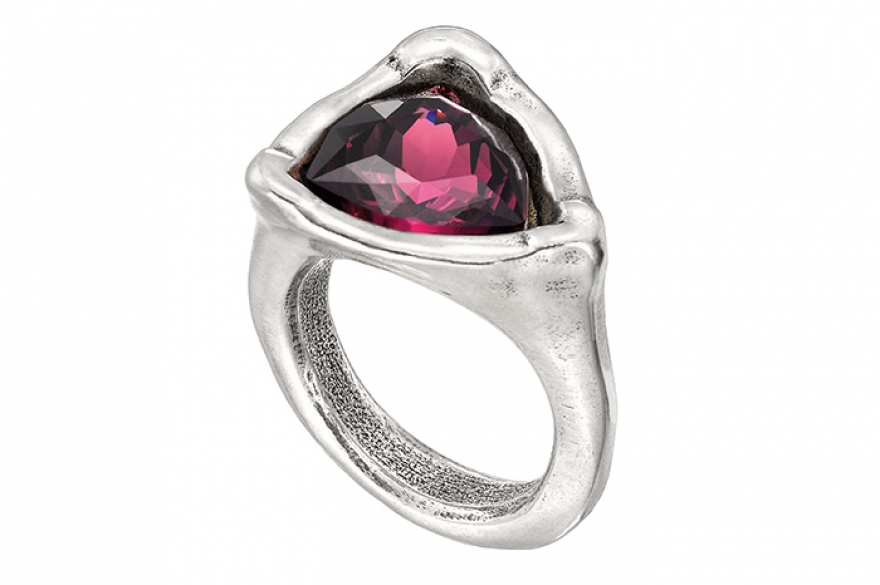 Universe, UNOde50 Разноцветные метеориты Swarovski застряли в орбитах сережек из металлического сплава с тонким серебряным покрытием.