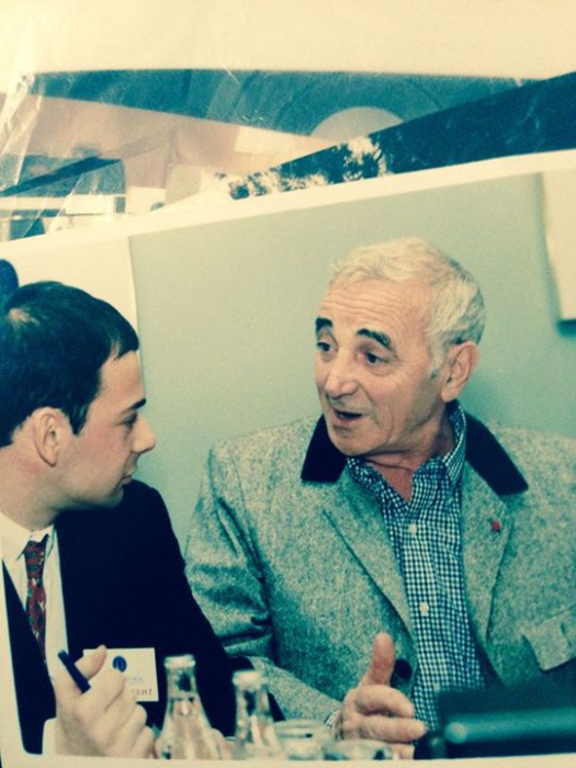 Сергей Полотовский и Шарль Азнавур