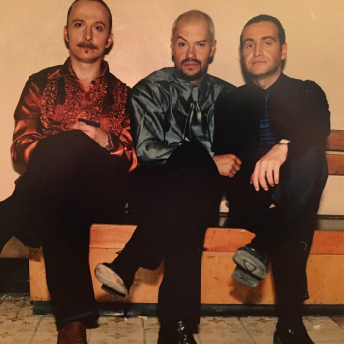 Режиссер Федор Бондарчук (по центру), певец Леонид Агутин (справа)