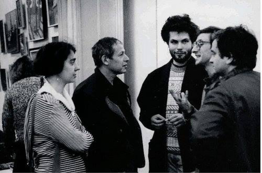 Куратор Екатерина Деготь, комиссар российского павильона на Венецианской биеннале Иосиф Бакштейн, издатель Илья Осколков-Ценципер