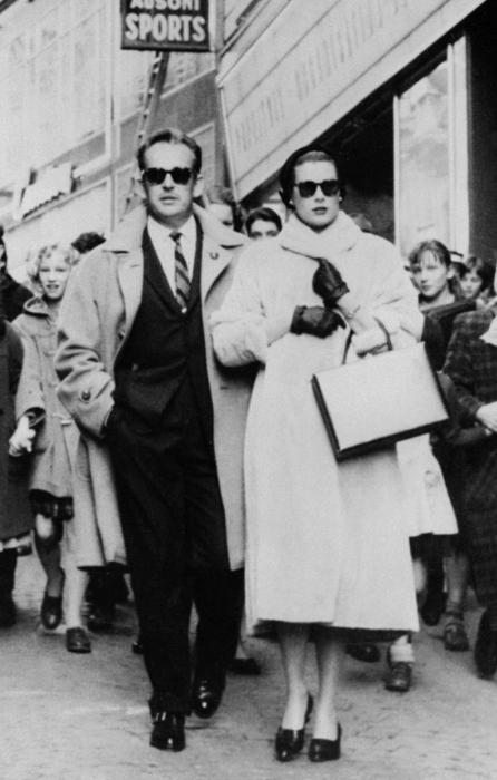 Грейс Келли с мужем князем Ренье III, 1956 год