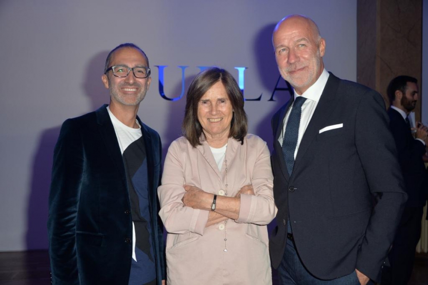 Креативный директор Furla Фабио Фузи, президент Furla Джованна Фурланетта и CEO компании Эральдо Полетто