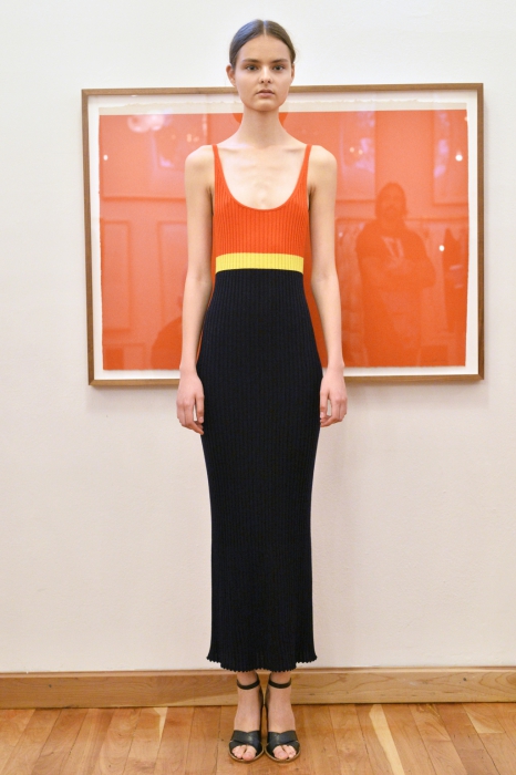 Аня Вострикова на показе Gabriela Hearst