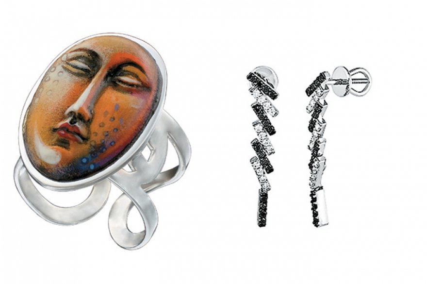 Castelo, Sergio Bustamante; «Черное и белое», Choron Ювелиры пробежались по залам русского и французского авангарда и вынесли оттуда черные бруски