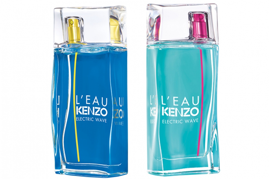 L’Eau Kenzo Electric Wave, Kenzo Парфюмеры Оливье Кресп и Дора Багриш сдают зачет по электродинамике, замеряя длину ольфакторной волны от новых