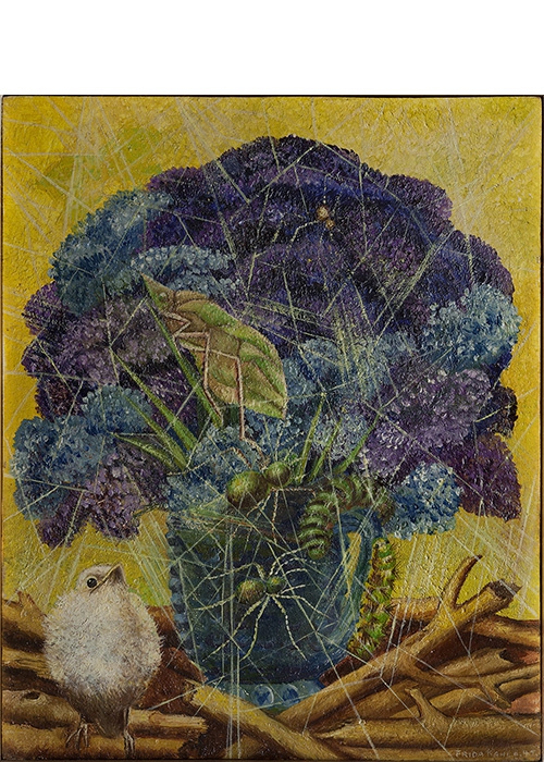 Фрида Кало Цыплёнок 1945 Мазонит, масло