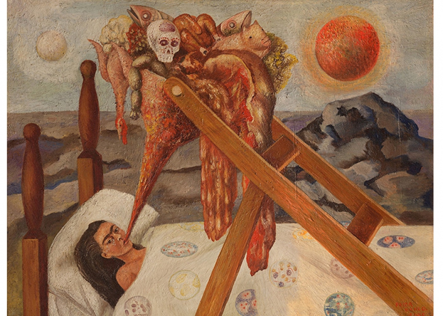 Фрида Кало Без надежды 1945 Мазонит, масло