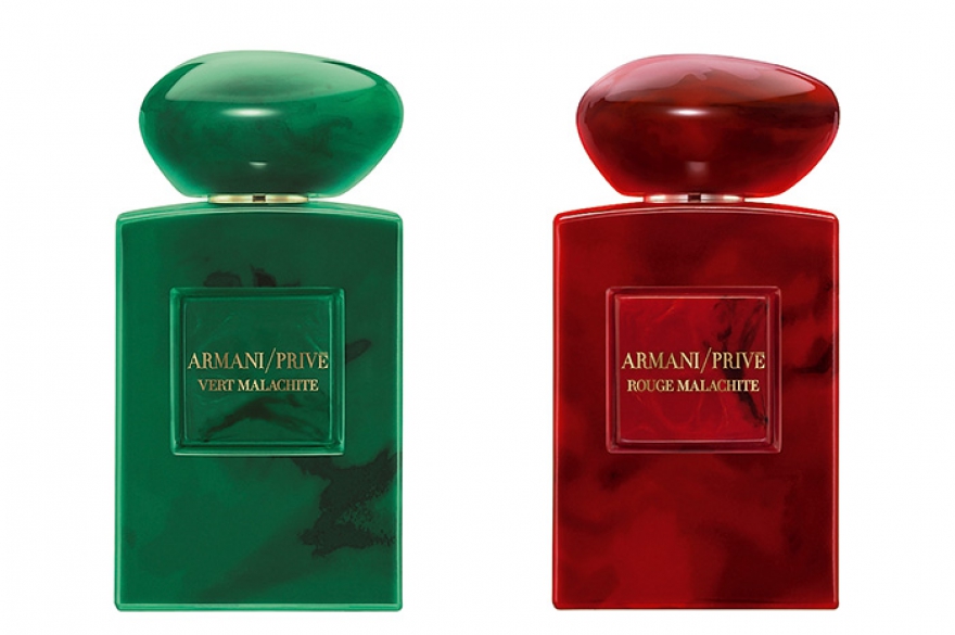 Vert Malachite и Rouge Malachite в собрании Giorgio Armani Prive Фабрису-мастеру и Паскалю-мастеру одинаково удался каменный цветок. Два парфюмера