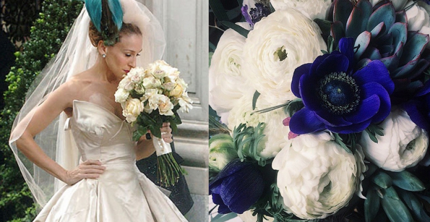 Пестики и Тычинки Стоимость: 5500 руб. Кто-кто, а Кэрри Брэдшоу из «Секса в большом городе» знает толк в моде, в том числе и свадебной. Памятуя о