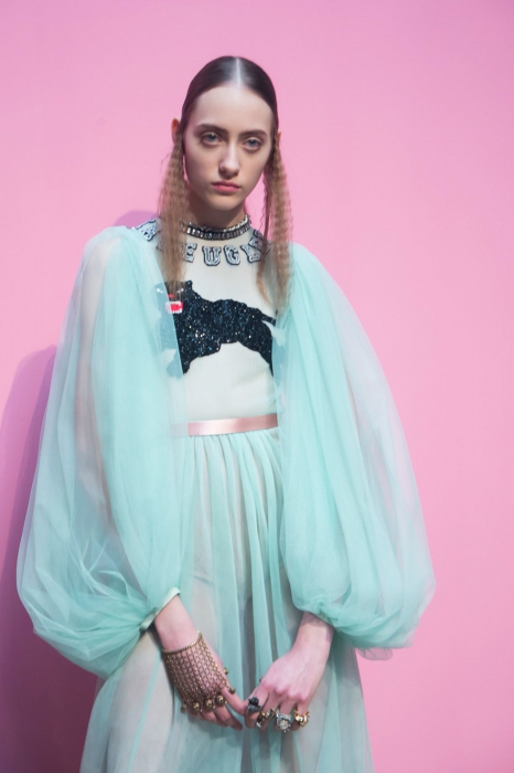 Юля на бэкстейдже Gucci
