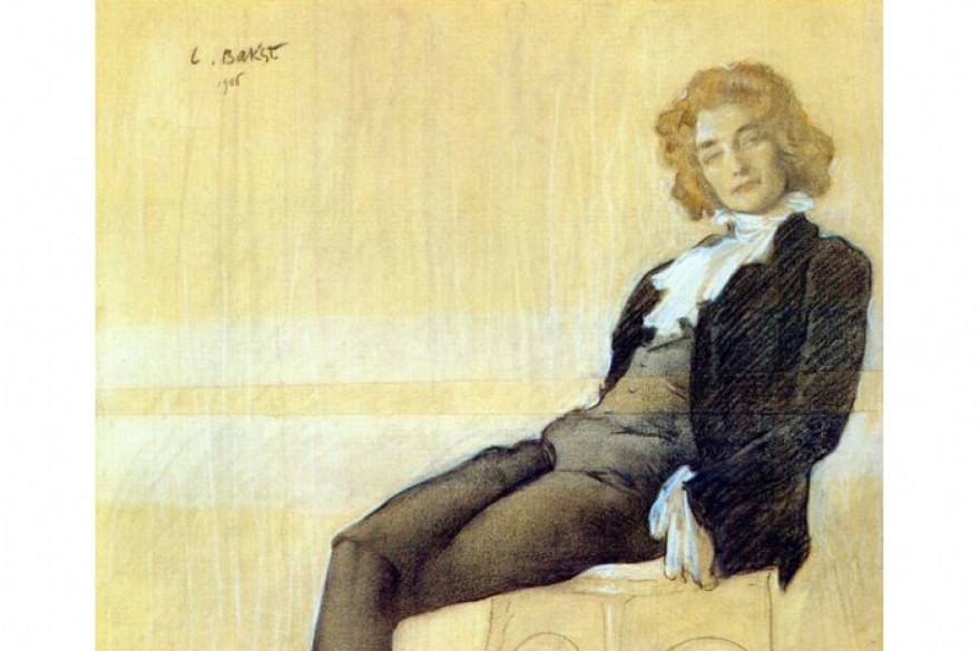 Зинаида Гиппиус на портрете Льва Бакста