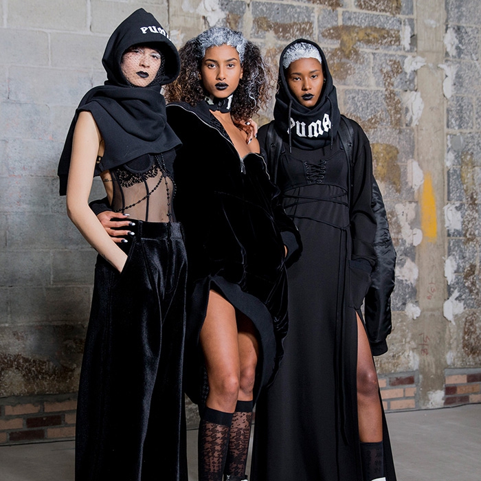 Бэкстейдж коллекции Rihanna x Puma, осень-зима 2016