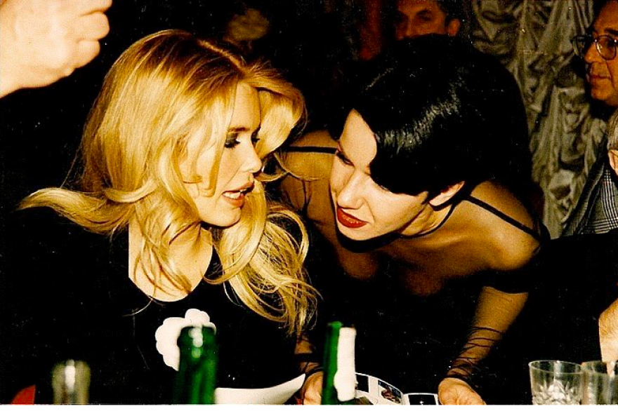 Клаудия Шиффер и Мила Ануфриева