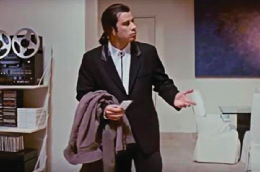 Вместе с модой на 1990-е вернулся и герой «Криминального чтива» — «растерявшийся Траволта» стал мемом весны.