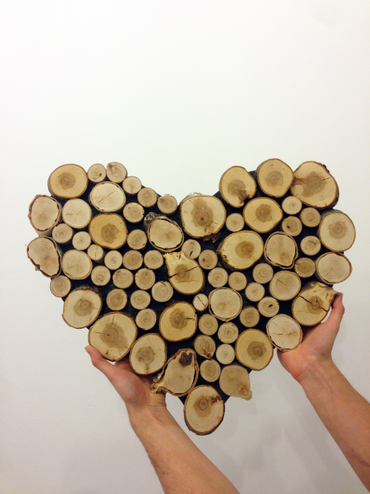 Декоративное сердце для свадебной церемонии