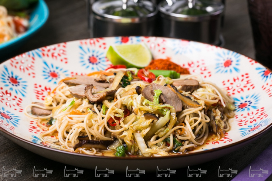 Яичная лапша с уткой