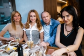 Дарья Абросимова, Наталья Лейтис с мужем, Марина Грач