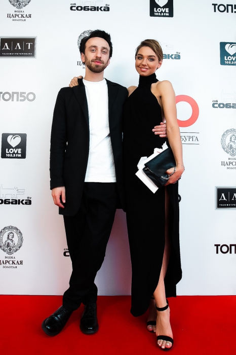 Вадим Ксенодохов в MATH-studios и Полина Твердая в платье, сшитом мамой, 2015 год