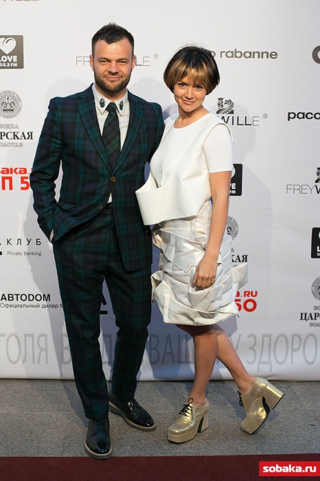 Юрий Пелин и Евгения Годунова в Comme des Garcons