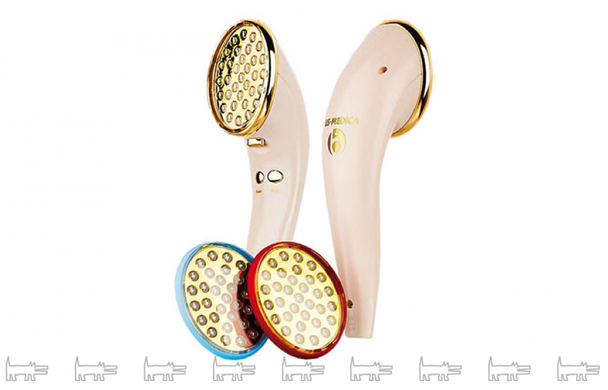 US MEDICA Therapy Gold Прибор воздействует на кожу с помощью световых волн определенной частоты по принципу фототерапии. Это позволяет быстро и