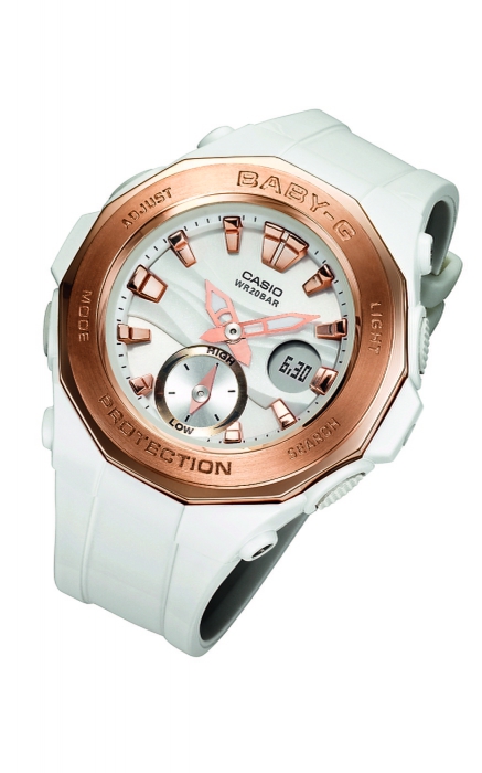 Ударопрочные Baby-G от Casio организуют пляжный отдых по науке: замерят температуру с точностью до 0,1 градуса по Цельсию, сообщат о приливе и