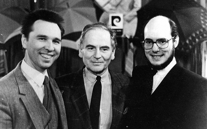 Вячеслав Зайцева и Пьер Карден (в центре)