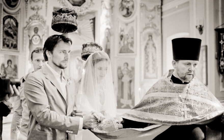 Венчание Ксении и Дмитрия в Знаменской церкви