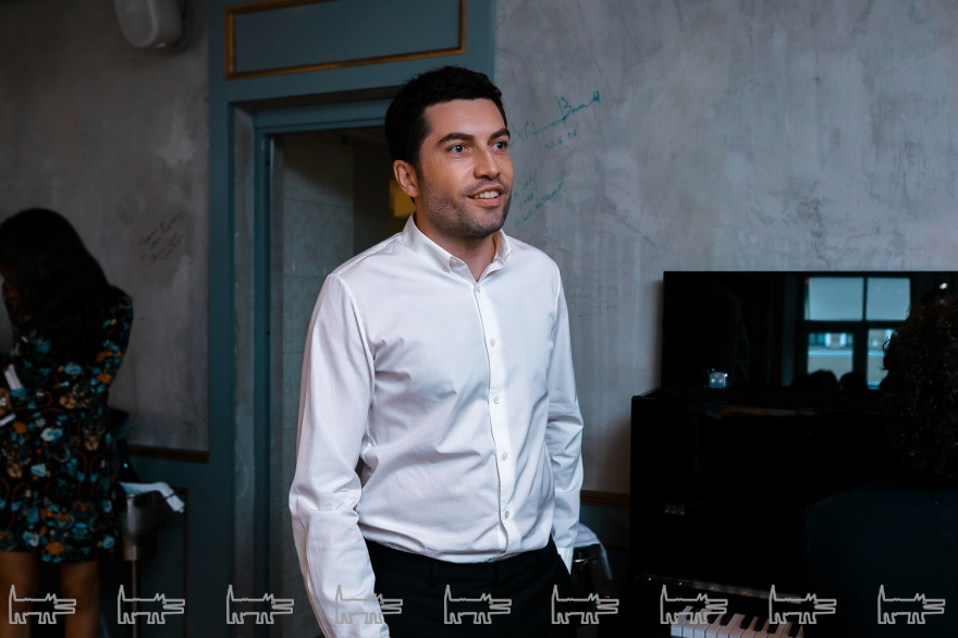 Артем Балаев на ужине перед фестивалем «О, да! Еда!» в Петербурге в 2016 году